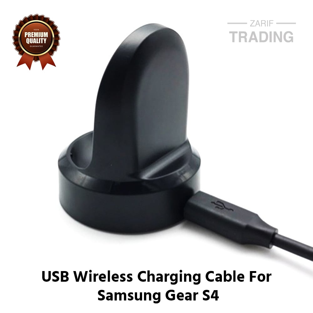 Picture of Samsung Gear S4 Wireless Charging Cable High Quality USB Wireless Charging Dock Bracelet Charger For Samsung Gear S4 Smart Watch (Black)