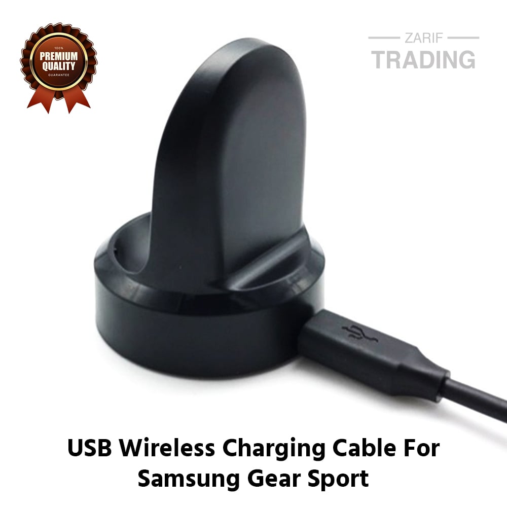 Picture of Samsung Gear Sport Wireless Charging Cable High Quality USB Wireless Charging Dock Bracelet Charger For Samsung Gear Sport Smart Watch (Black)