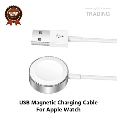 Picture of Apple Watch Series 8 7 6 5 4 3 2 Apple Watch Ultra Apple Watch SE Magnetic Charger  For Apple Watch (White)