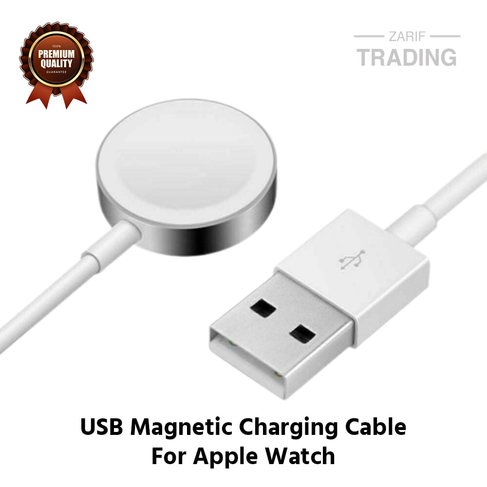 Picture of Apple Watch Series 8 7 6 5 4 3 2 Apple Watch Ultra Apple Watch SE Magnetic Charger  For Apple Watch (White)