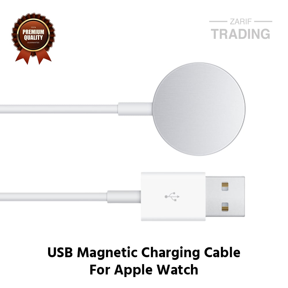 Picture of Apple Watch Series 8 7 6 5 4 3 2 Apple Watch Ultra Apple Watch SE Magnetic Charger  For Apple Watch (White)