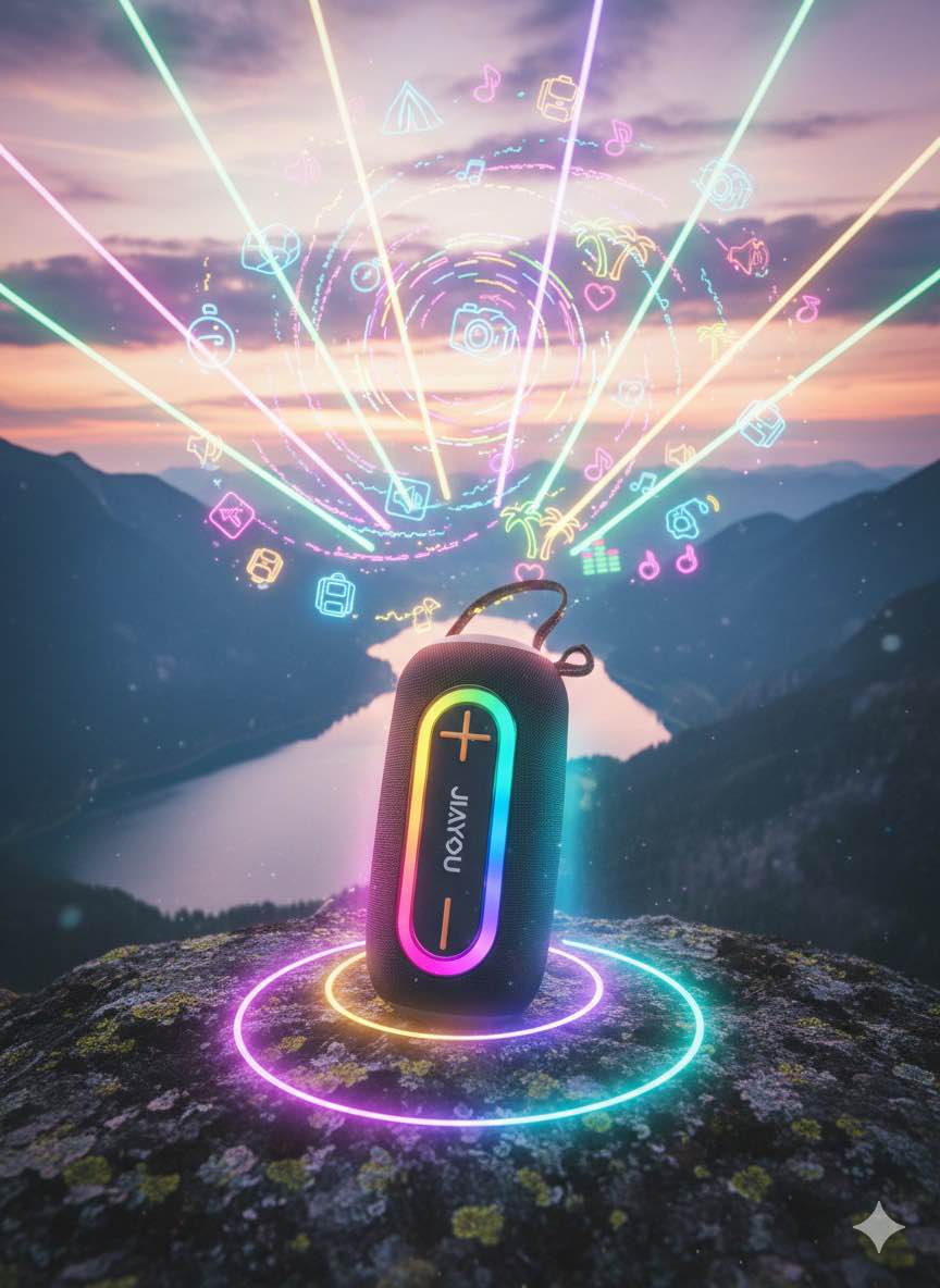 Picture of JIAYOU Sonic 6 Bluetooth Speaker – Powerful 16W Sound, 6-Hour Playback, USB-C Charging
