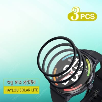 Picture of Haylou Solar Lite Smart Watch Full Coverage Plastic Screen Protector (3 pcs)