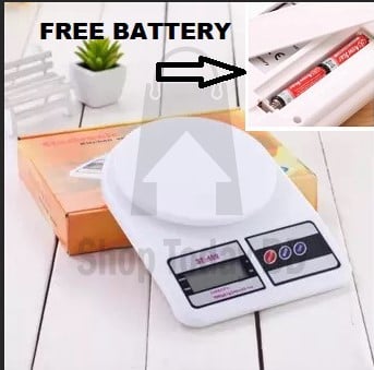 Picture of Digital Kitchen Scale - White -White