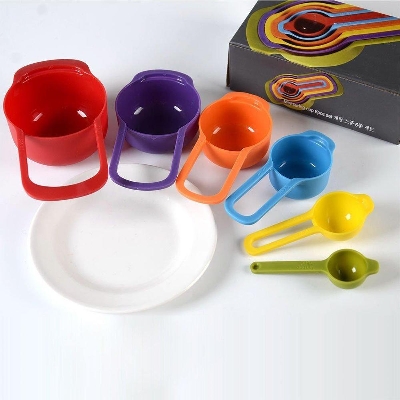 Picture of Rainbow Measuring Cup Set - Multi Color -Multicolor