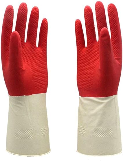 Picture of Half Hand Kitchen Gloves one Pair  Orange -Orange