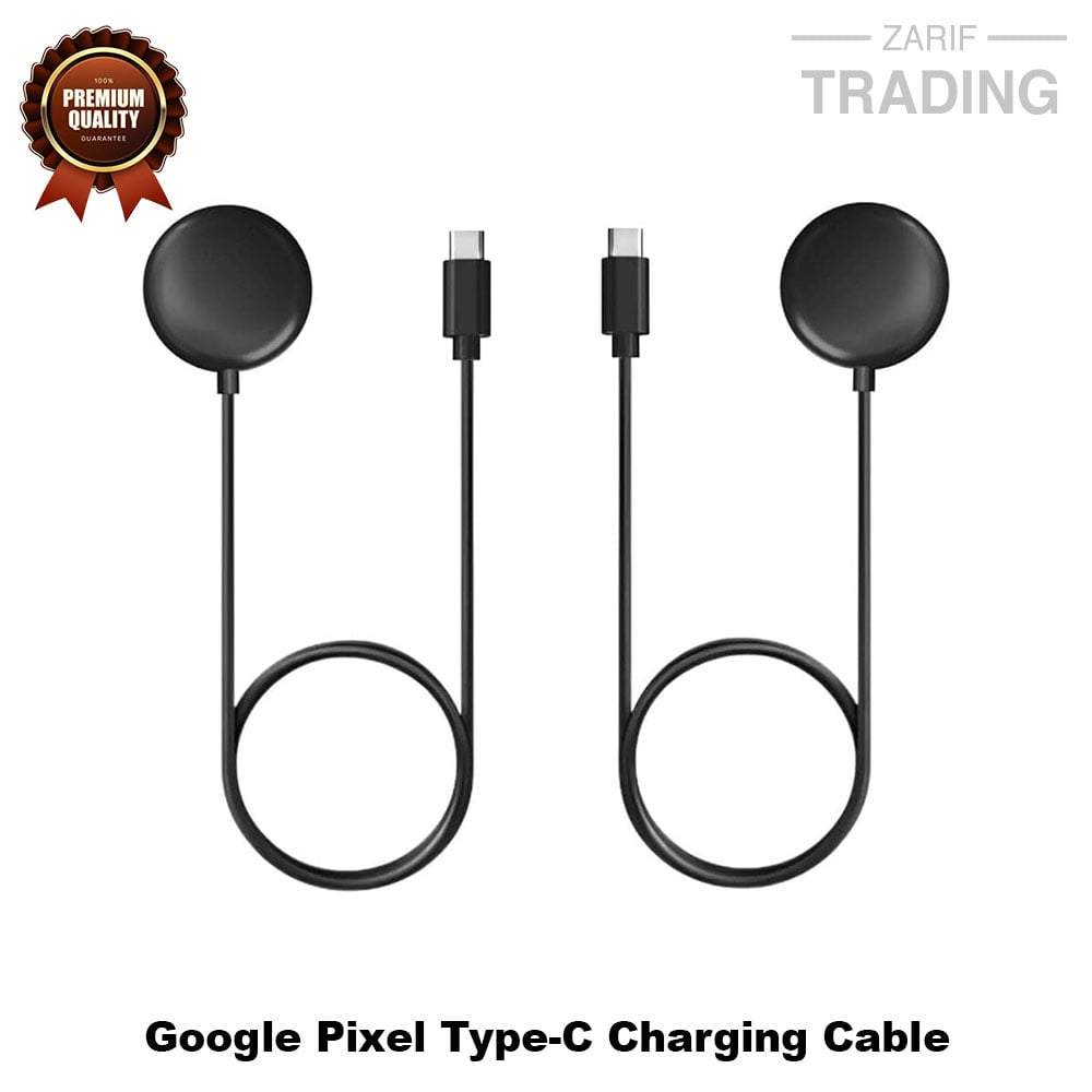 Picture of Google Pixel Watch Magnetic Charging Cable High Quality Type-C Charger Cable Type-C Charging Cable Dock Bracelet Charger for Google Pixel Smart Watch (Black)