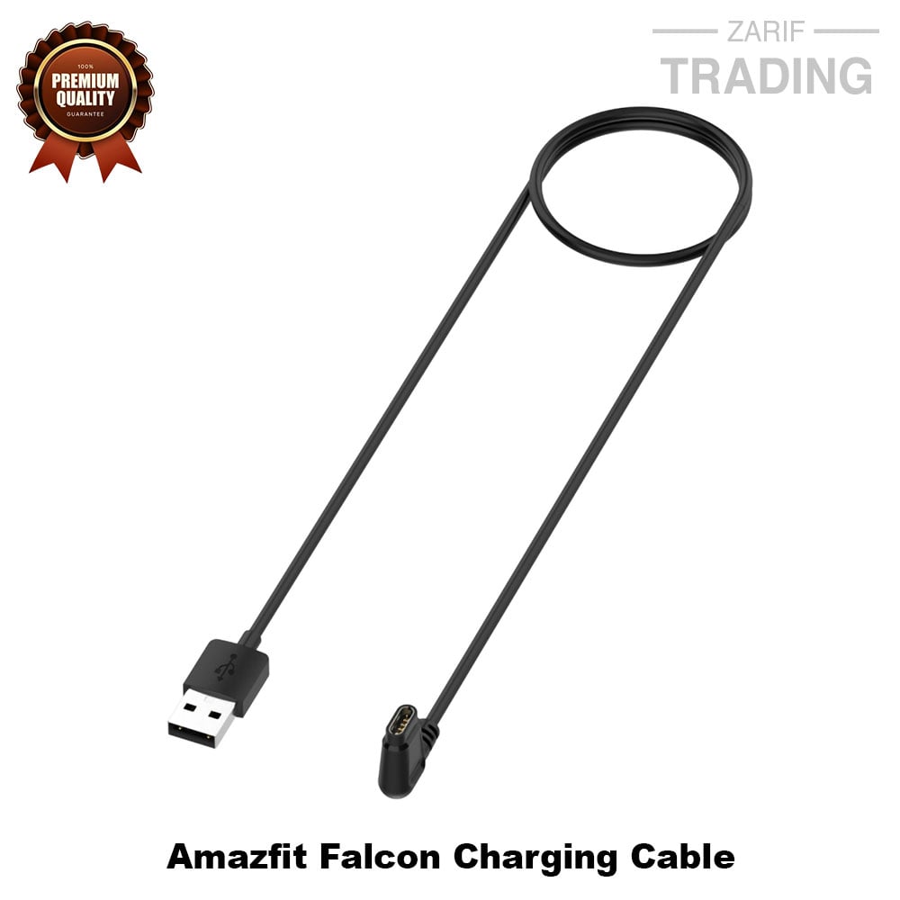 Picture of Amazfit Falcon Charging Cable High Quality USB Charger Cable USB Charging Cable Dock Bracelet Charger for Amazfit Falcon Smart Watch (Black)