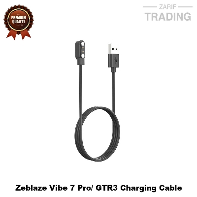 Picture of Zeblaze Vibe7pro/GTR3 Magnetic Charging Cable 2 Pin High Quality USB Charger Cable USB Charging Cable Dock Bracelet Charger for Zeblaze Vibe7pro/GTR3 Smart Watch (Black)