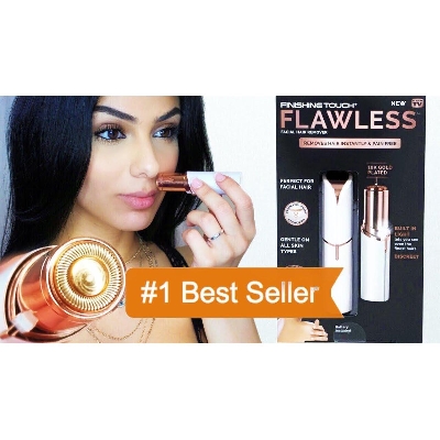 Picture of Finishing Touch Flawless Facial Hair Remover for Women - Hair Band - Hair Clip - Hair Clip
