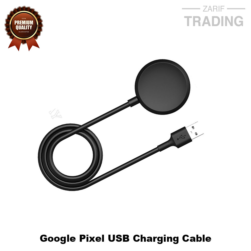 Picture of Google Pixel Magnetic Charging Cable High Quality USB Charger Cable USB Charging Cable Dock Bracelet Charger for Google Pixel Smart Watch (Black)