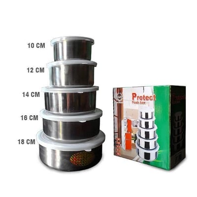 Picture of 5 Pcs Multifunctional Stainless Steel Protect Fresh Box