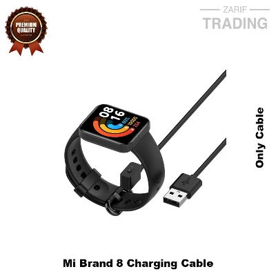 Picture of Mi brand 8 Magnetic Charging Cable 2 Pin High Quality USB Charger Cable USB Charging Cable Dock Bracelet Charger for Mi brand 8 Smart Watch (Black)