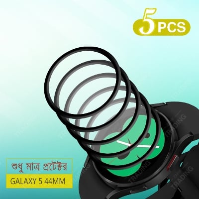 Picture of Samsung Galaxy Watch4 40mm Smart Watch Full Coverage Plastic Screen Protector (5 Pcs)