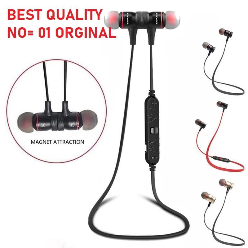 Picture of Metal Magnetic Sports Bluetooth Headset-Sweat Proof -Stereo Headset- Black -Black