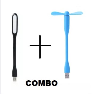Picture of Pack of 2 - USB Fan & USB Light - Black -Black