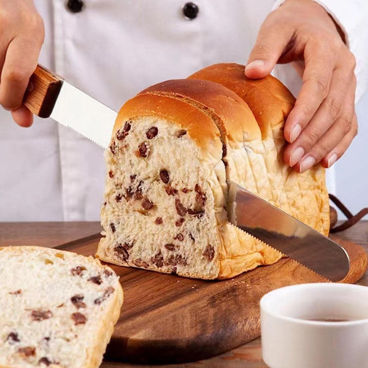 Picture of Stainless Steel Bread Cutter Knife - Ensures Consistent and Professional Slices - Safe and Easy -Multicolor