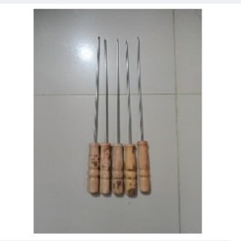 Picture of BBQ Grill 5 stick  Maker with Net - Silver -Silver