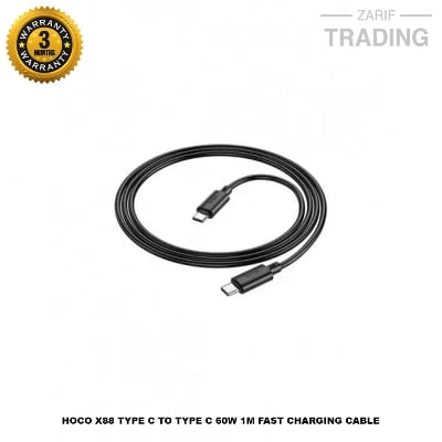 Picture of HOCO X88 TYPE C TO TYPE C 60W 1M FAST CHARGING CABLE 