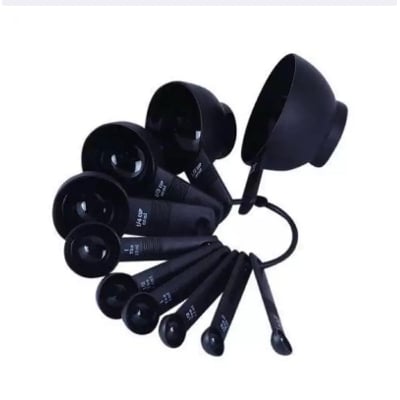 Picture of Plastic Heavy Duty Measuring Spoon - Black -Black