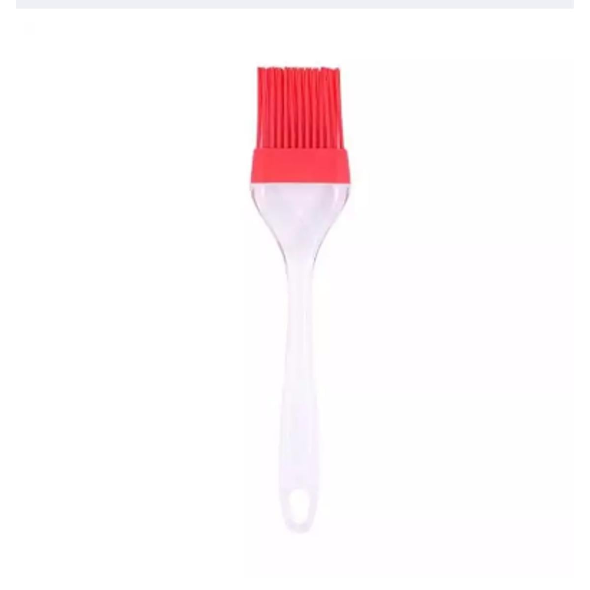 Picture of Plastic Handle Silicone Basting and Pastry Brush -Red and Silver