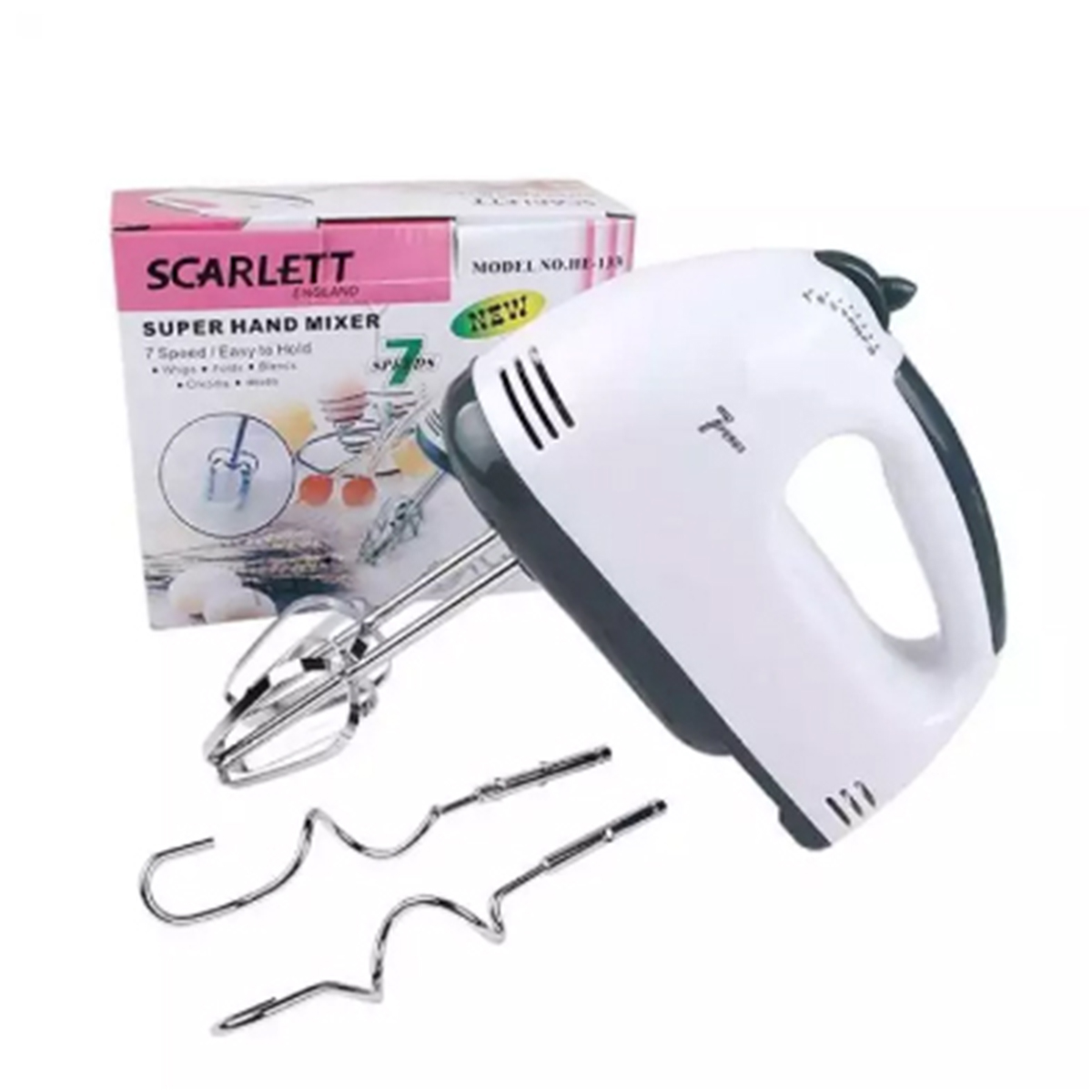 Picture of Scarlett - Electric Egg Beater and Mixer for Cake Cream - White - Kitchen Accessories -White