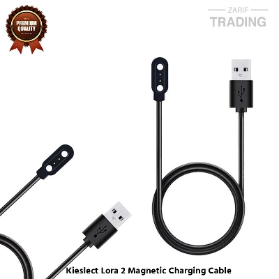 Picture of Kieslect Lora 2 Magnetic Charging Cable High Quality USB Charger Cable USB Charging Cable Dock Bracelet Charger for Kieslect Lora 2 Smart Watch (Black)