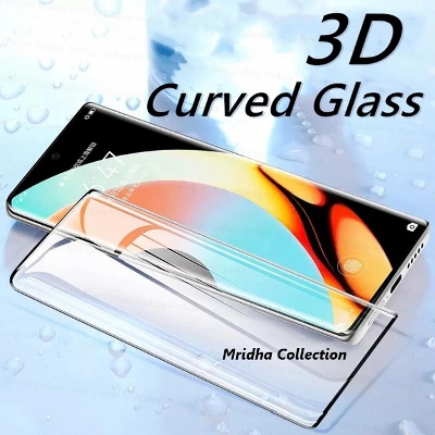 Picture of Realme 11 Pro 5G Full Glue 9D Curved Tempered Glass Screen Protector Edge to Edge Fit Protection Tempered Glass (Black)