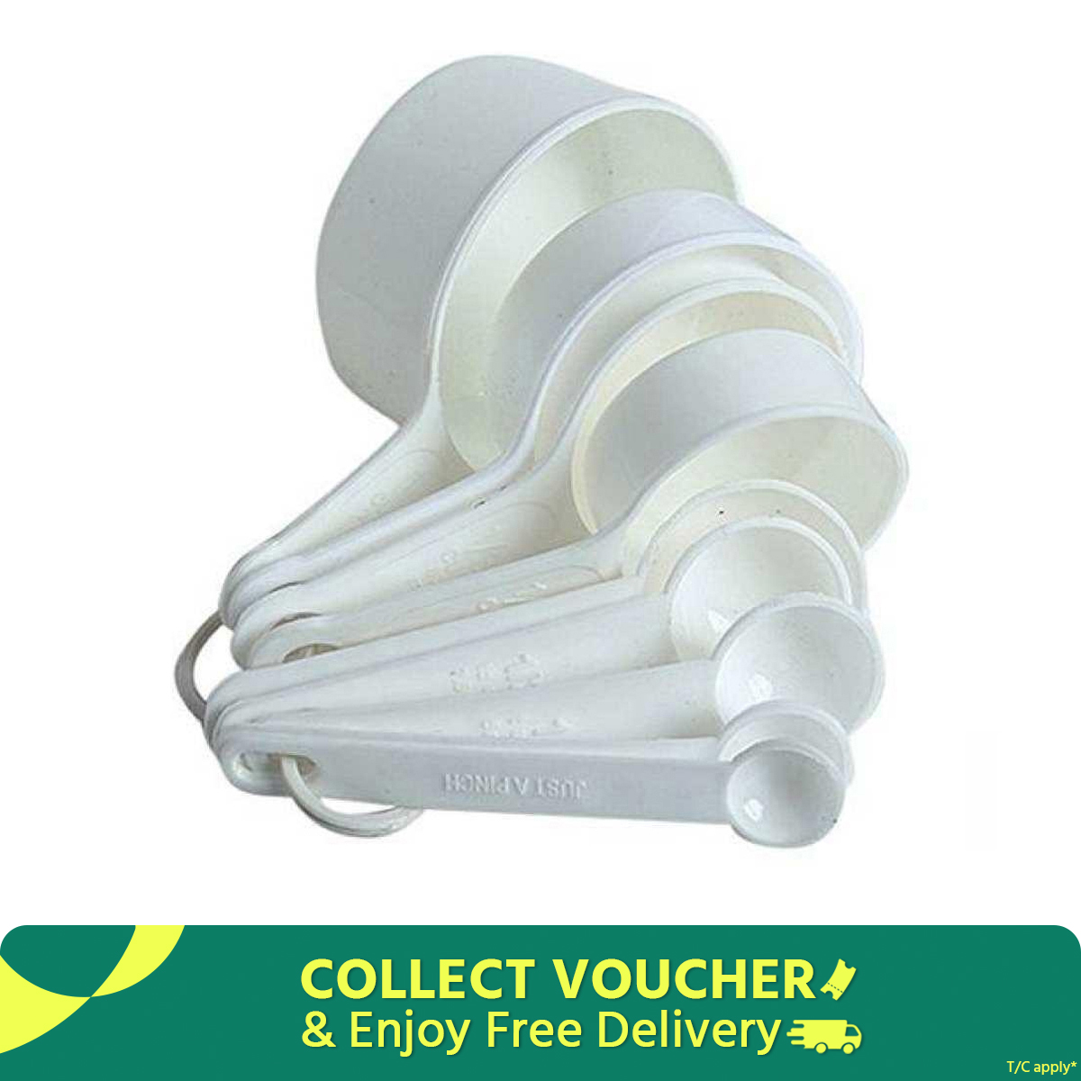 Picture of Measerment Cup Set 9 piece set - White -White