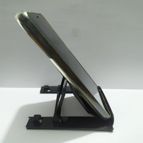 Picture of Universal Foldable Cell Phone Home / Office Stand Holder Mount Cradle Mobile / Tablet Stand Black -Black