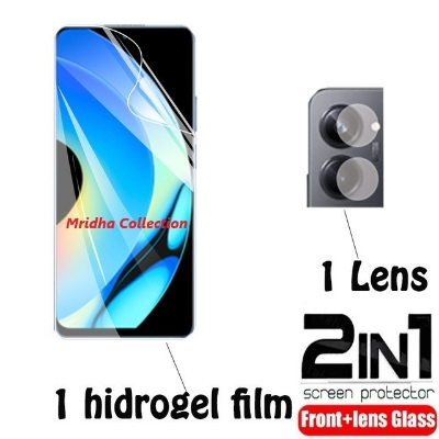 Picture of 2in1 Protector Combo Pack for Realme 10 Pro+ 5G / Realme 10 Pro Plus 5G (Front Hydrogel Screen Protector Poly+Camera Lens Protector)