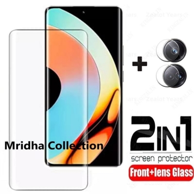 Picture of 2in1 Protector Combo Pack for Realme 10 Pro+ 5G / Realme 10 Pro Plus 5G (A+ GRADE) UV Glass Screen Protector+Camera Glass Protector