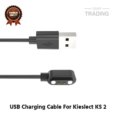 Picture of Kieslect KS 2 Magnetic Charging Cable 2 Pin High Quality USB Charger Cable USB Charging Cable Dock Bracelet Charger for Kieslect KS 2 Smart Watch (Black)