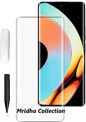 Picture of Realme 11 Pro 5G (A+ GRADE) Premium UV Tempered Glass Screen Protector Curved with Liquid Glue and UV Light -Transparent Clear