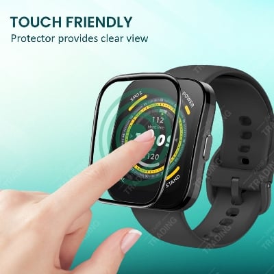 Picture of Amazfit Bip 5 Smart Watch Full Coverage Plastic Screen Protector (1-piece)