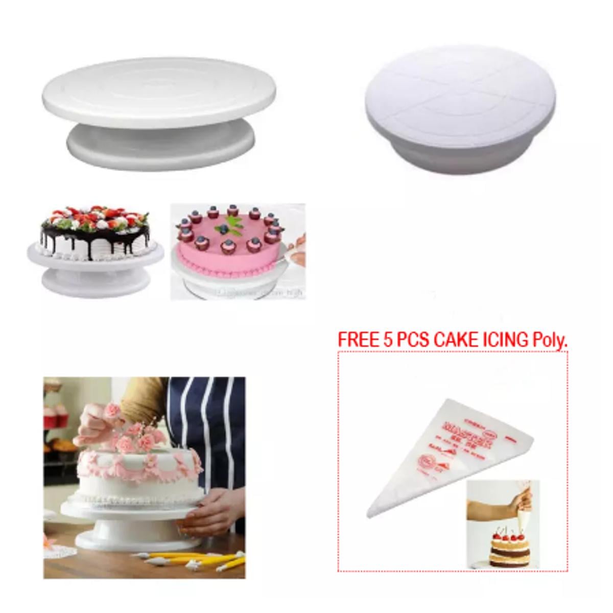 Picture of Turn Table + 5 pcs poly -White
