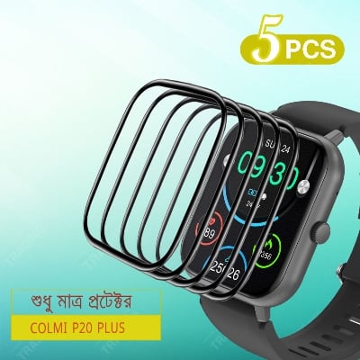 Picture of Colmi P20 Plus Smart Watch Full Coverage Plastic Screen Protector (5 Psc Bundle)