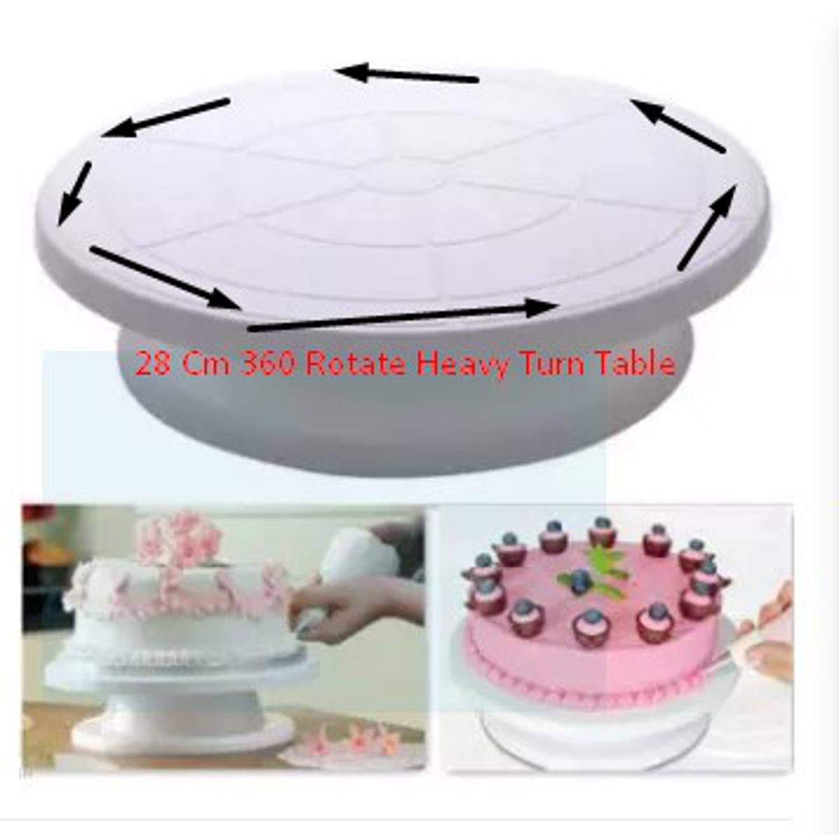 Picture of Turn Table - White 360 Rotate 28 Cm Size Heavy non Slip -White