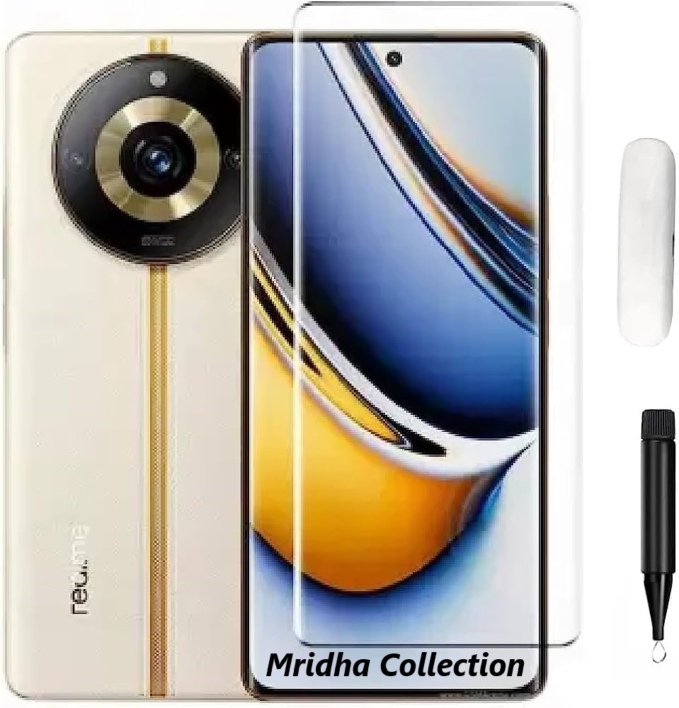 Picture of 2in1 Protector Combo Pack for Realme 11 Pro+ 5G / Realme 11 Pro Plus 5G (A+ GRADE) UV Glass Screen Protector+9h Camera Glass Protector