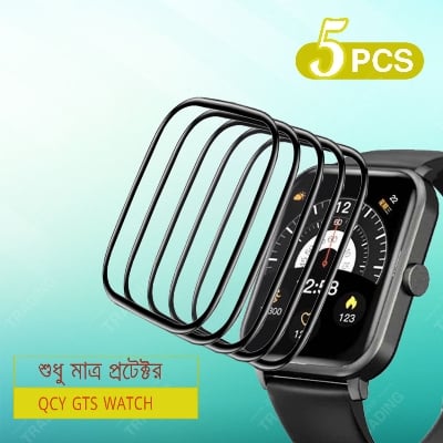 Picture of QCY GTS Smart Watch Full Coverage Plastic Screen Protector (5 Psc Bundle)