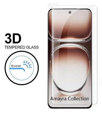 Picture of Realme 13 Pro 5G (A+ GRADE) Premium UV Tempered Glass Screen Protector Curved with Liquid Glue and UV Light -Transparent Clear