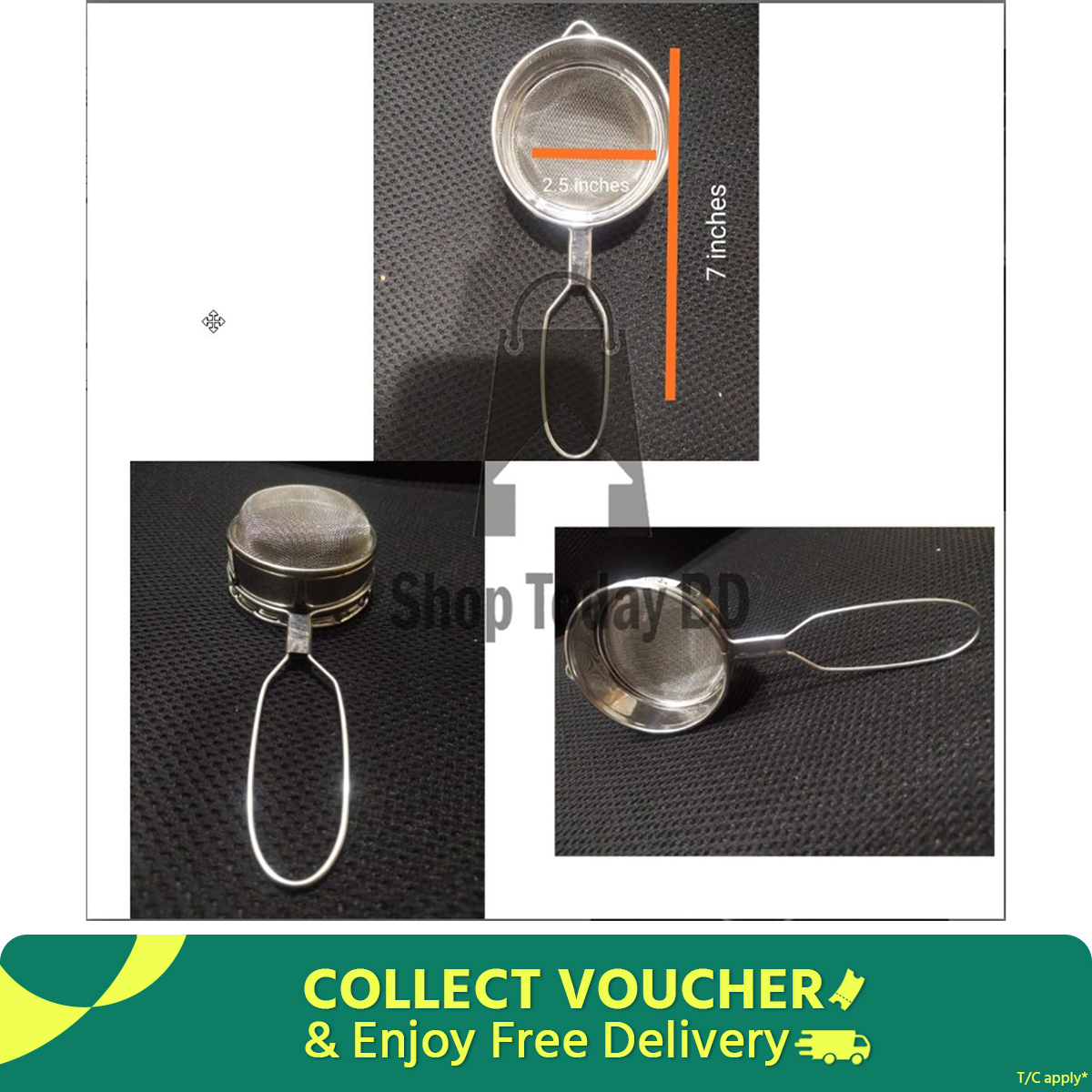 Picture of Strainer / Chakni (multi purpose seive Use) 7 Inches -Silver