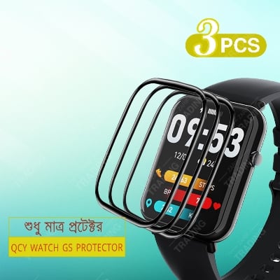 Picture of QCY WATCH GS Smart Watch Full Coverage Plastic Screen Protector (3 Psc Bundle)