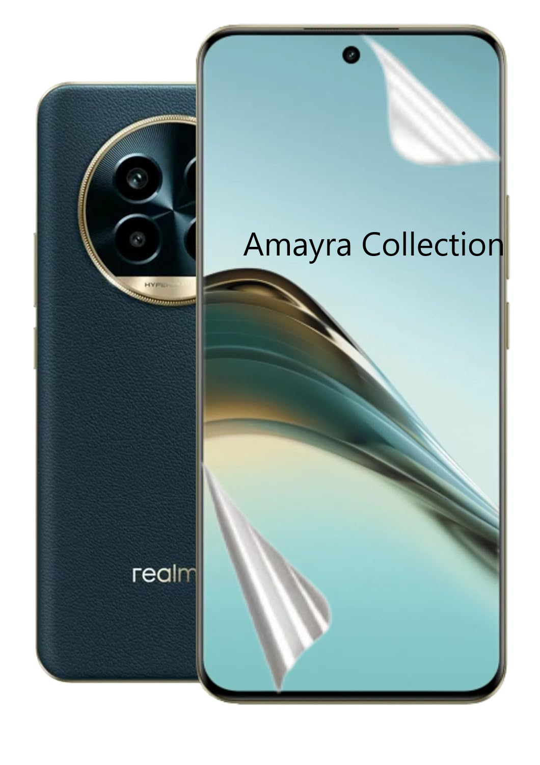 Picture of 2in1 Protector Combo Pack for Realme 13 Pro 5G (Front Hydrogel Screen Protector Poly + 3D Camera Lens Protector Glass)