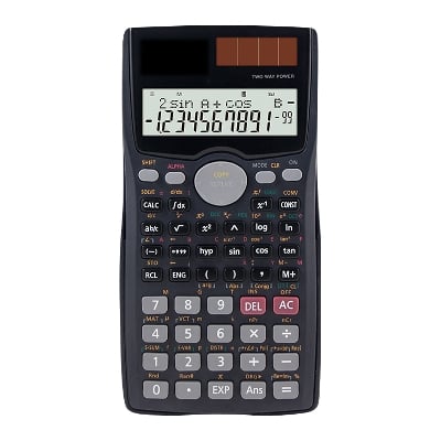 Picture of Fx-991MS C-T Plus Scientific Calculator For Students Black
