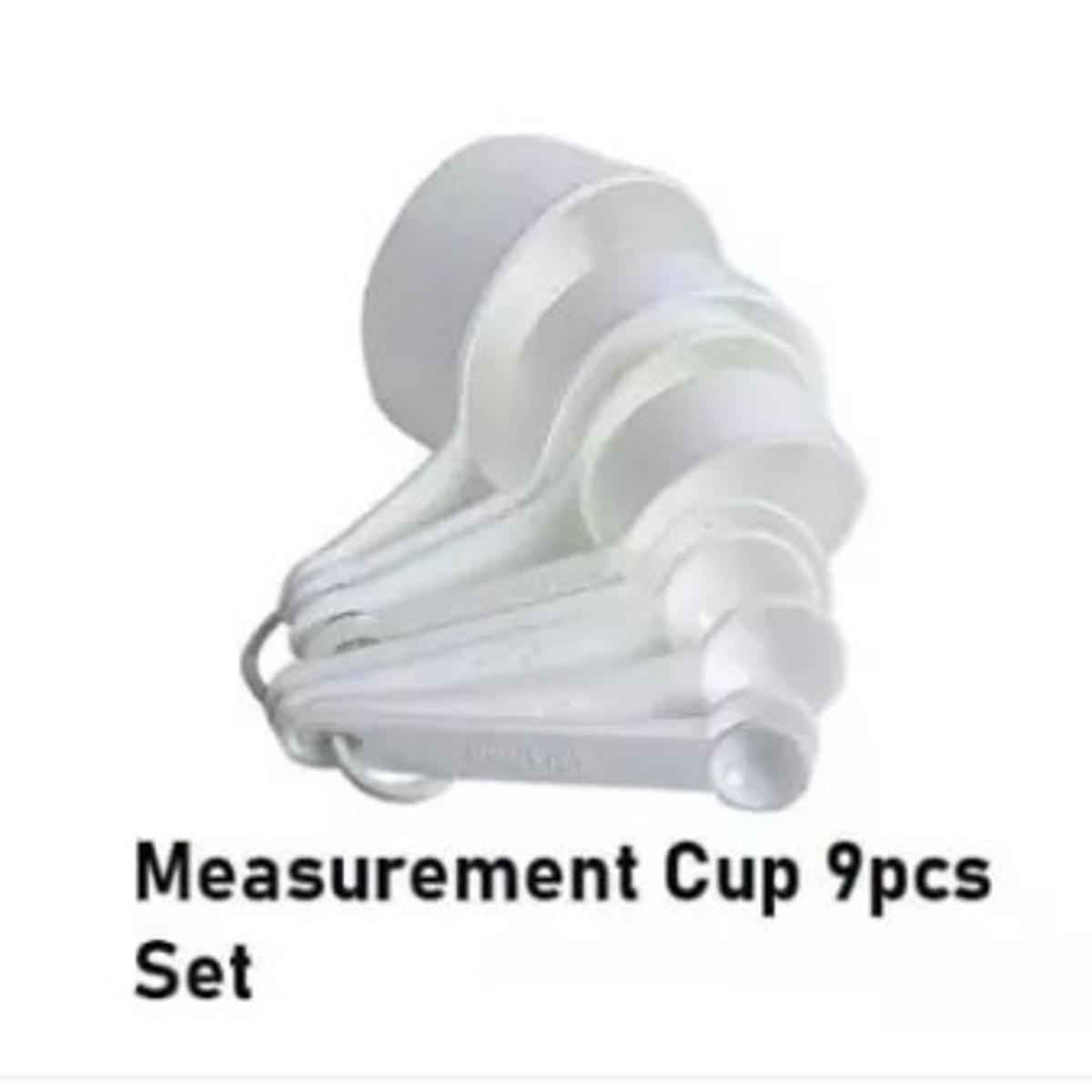 Picture of Measerment Cup Set 9 piece set - White -White