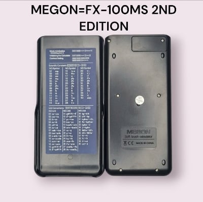 Picture of MEGON FX-100MS 2nd Edition Scientific Calculator Good Quality For Students 2 Years Warranty Black