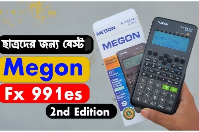 Picture of FX-991ES Plus  MEGON 2ND Edition 1 Years Warranty Scientific Calculator For Students Black