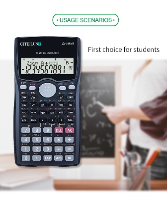 Picture of Scientific Calculator Fx-100MS For Students C-T PLUS Black