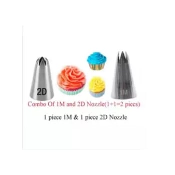 Picture of 2 Pieces Nozzle ( 1M & 2D) Combo -Silver